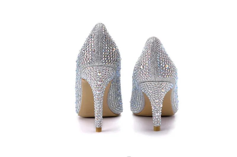 Pointed Toe Crystal Pumps