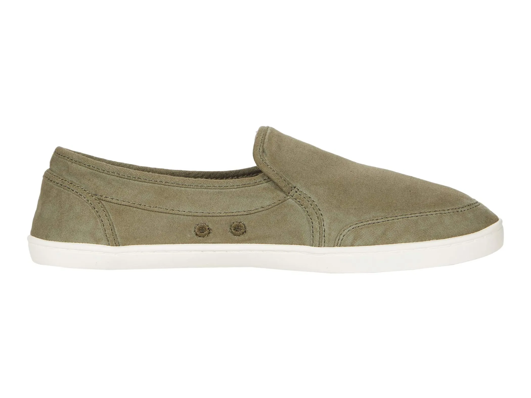 Sanuk PAIR O DICE Casual Canvas Slip On Loafers MILITARY GREEN