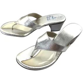 Silver Heeled Sandals