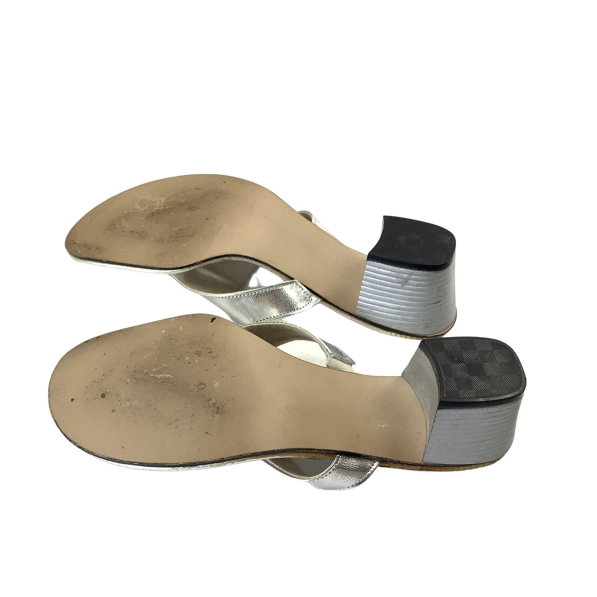 Silver Heeled Sandals