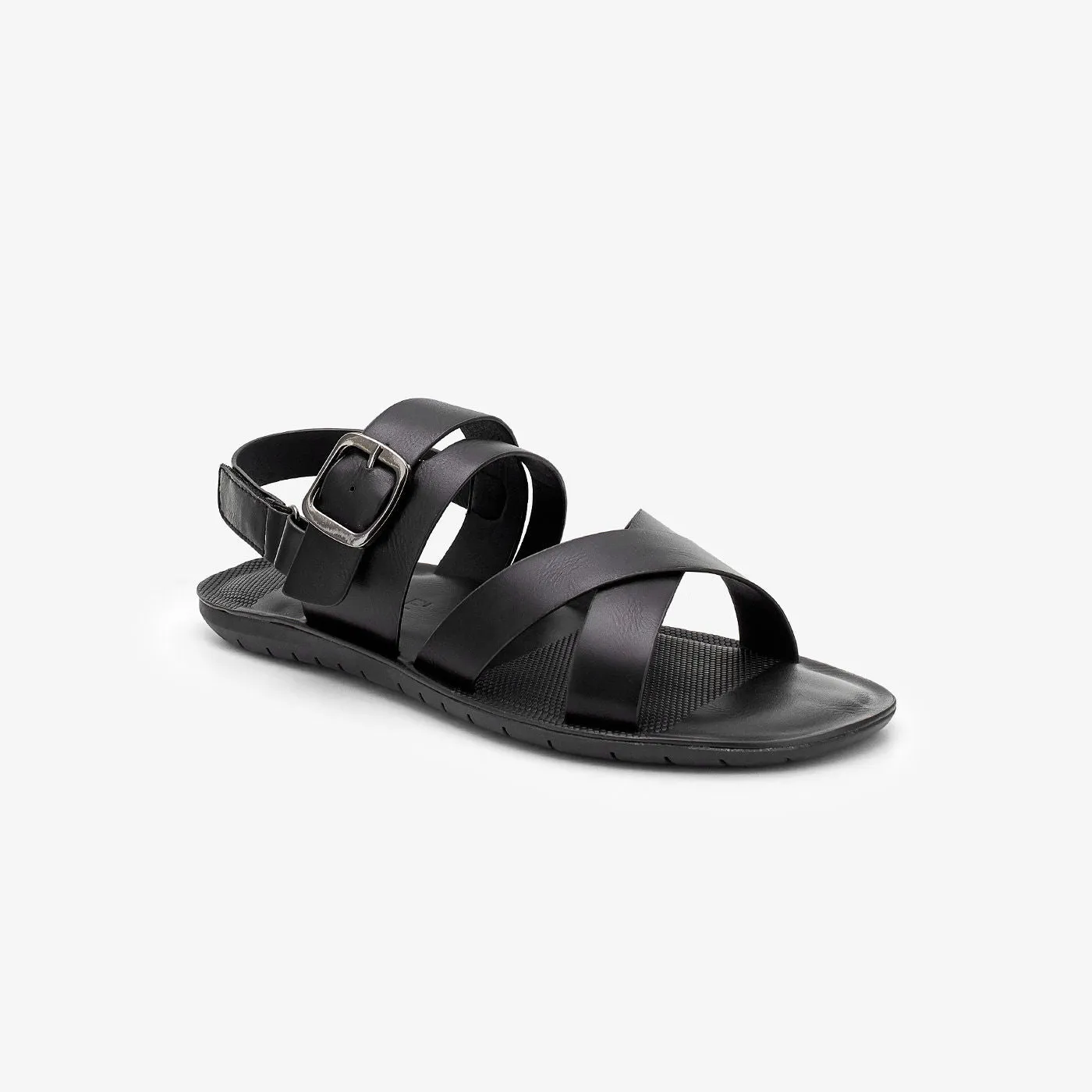 Slingback Buckled Sandals