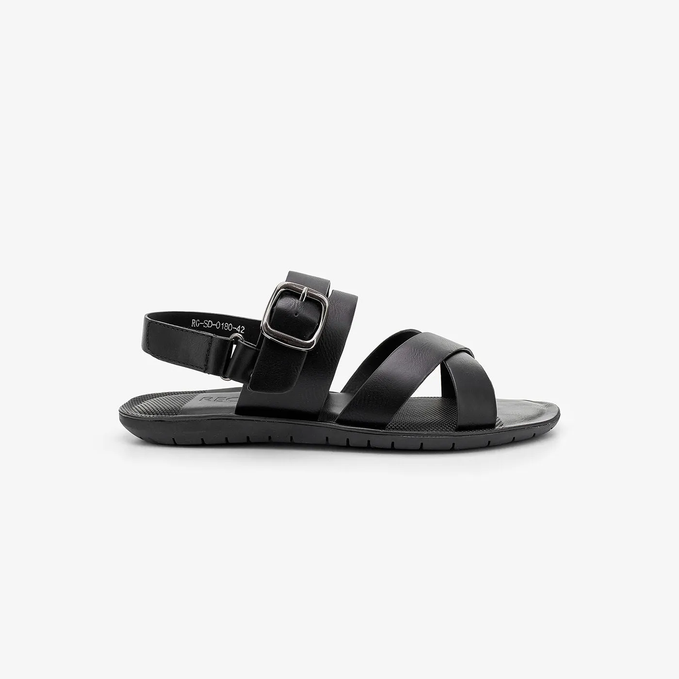 Slingback Buckled Sandals