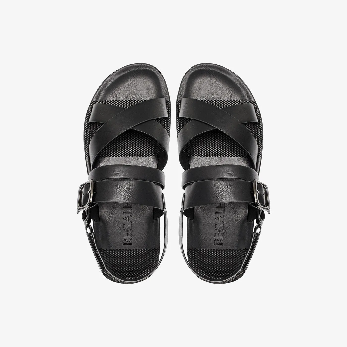 Slingback Buckled Sandals