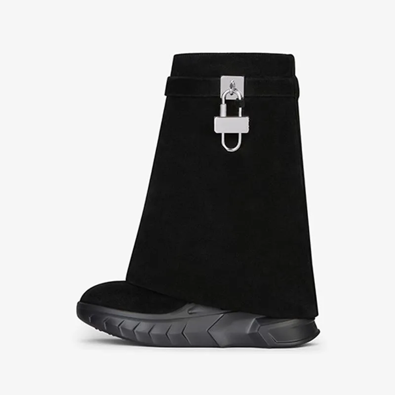 Sophisticated Black Ankle Boots 80mm