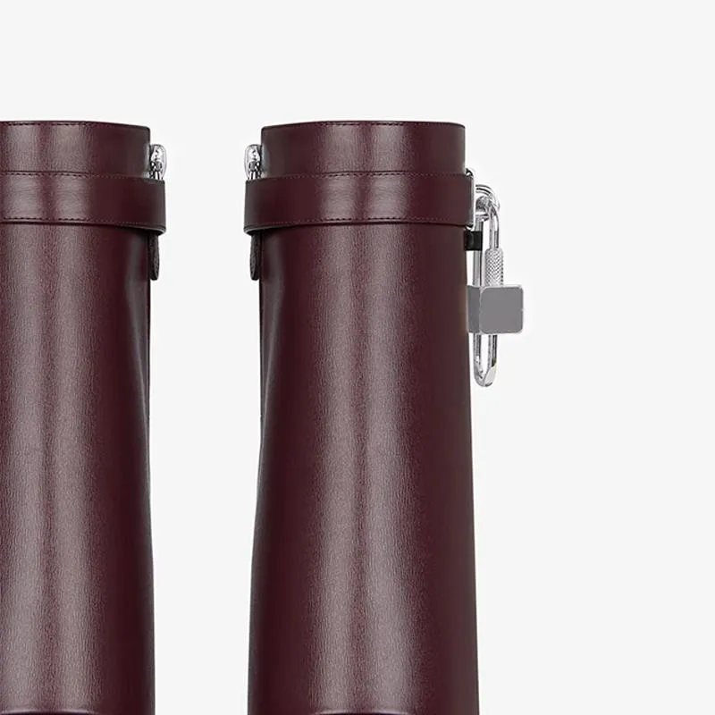 Sophisticated Oxblood Red Ankle Boots