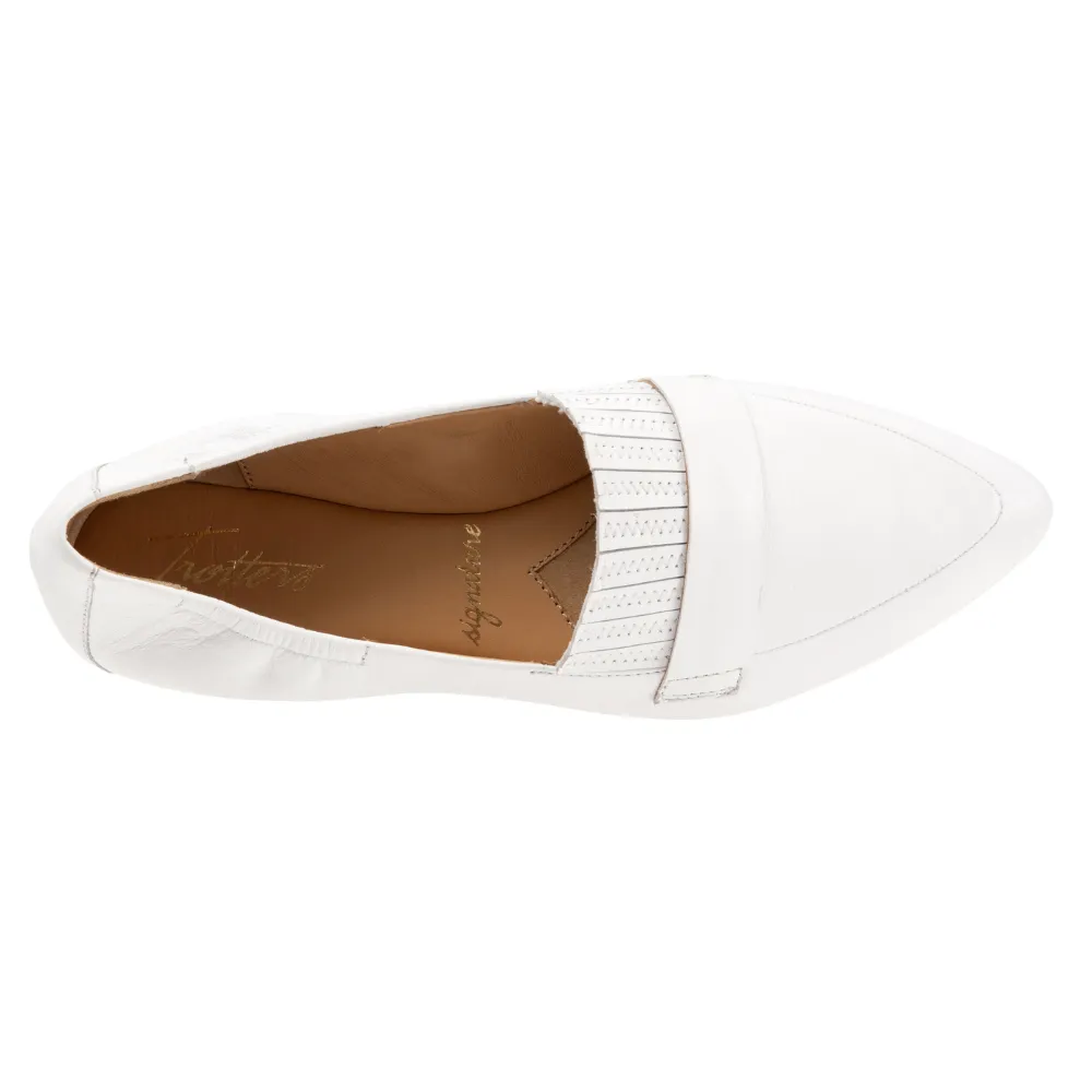Trotters Emotion White Leather Slip-On (Women's)