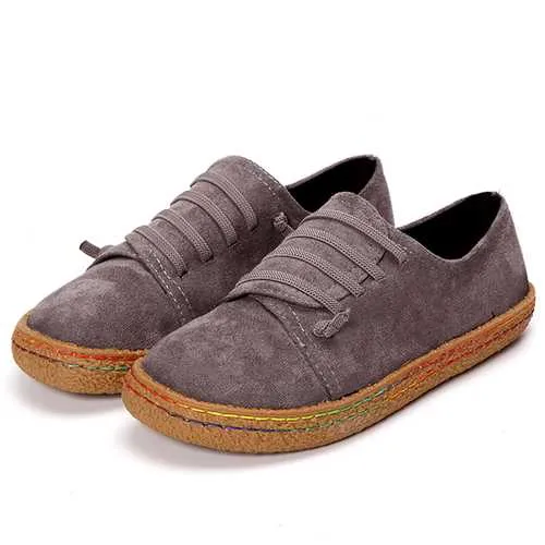 US Szie 5-11 Women Slip On Comfy Suede Flat Loafers