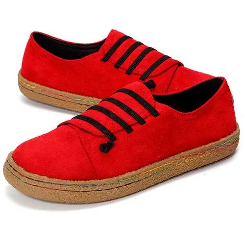US Szie 5-11 Women Slip On Comfy Suede Flat Loafers