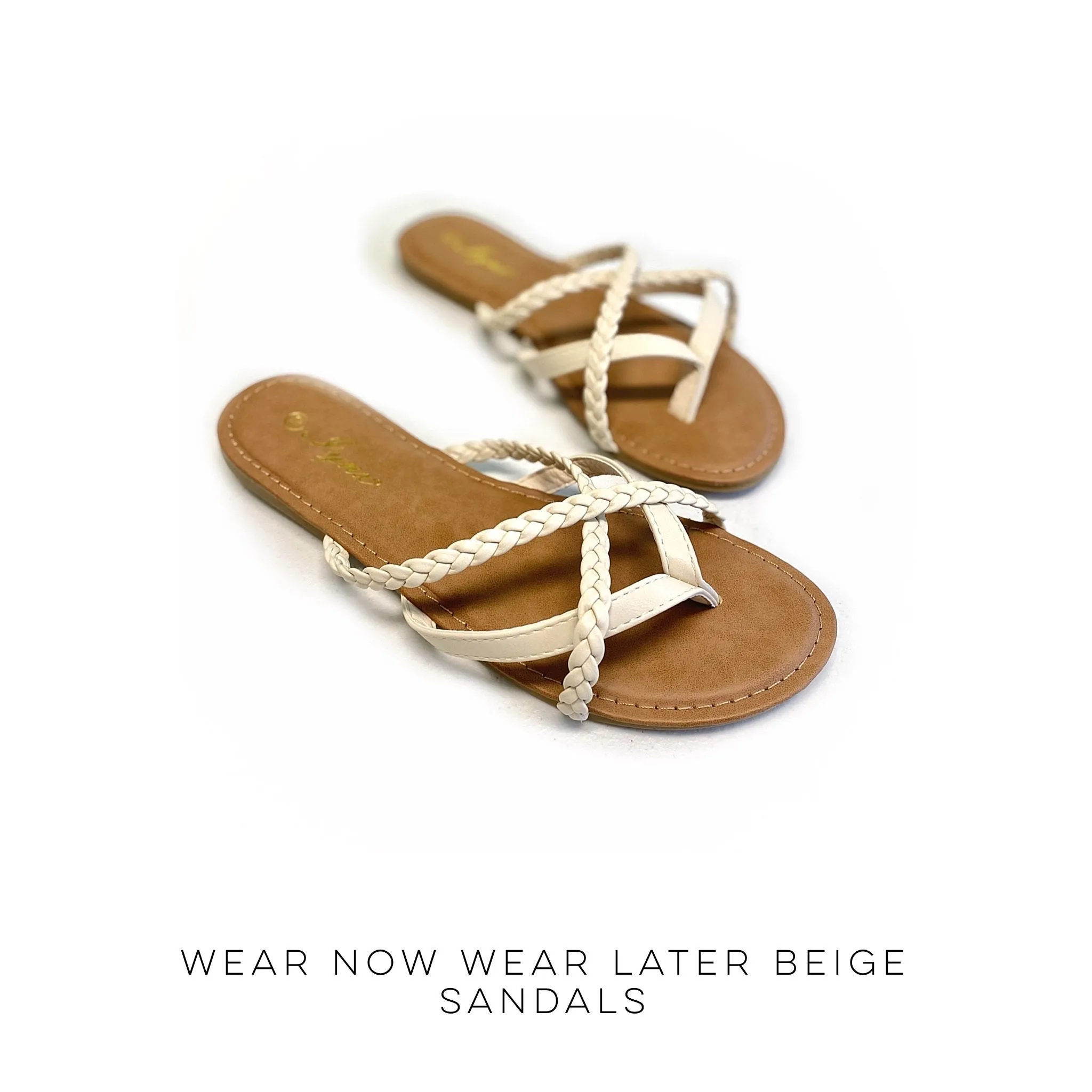 Wear Now Wear Later Beige Sandals