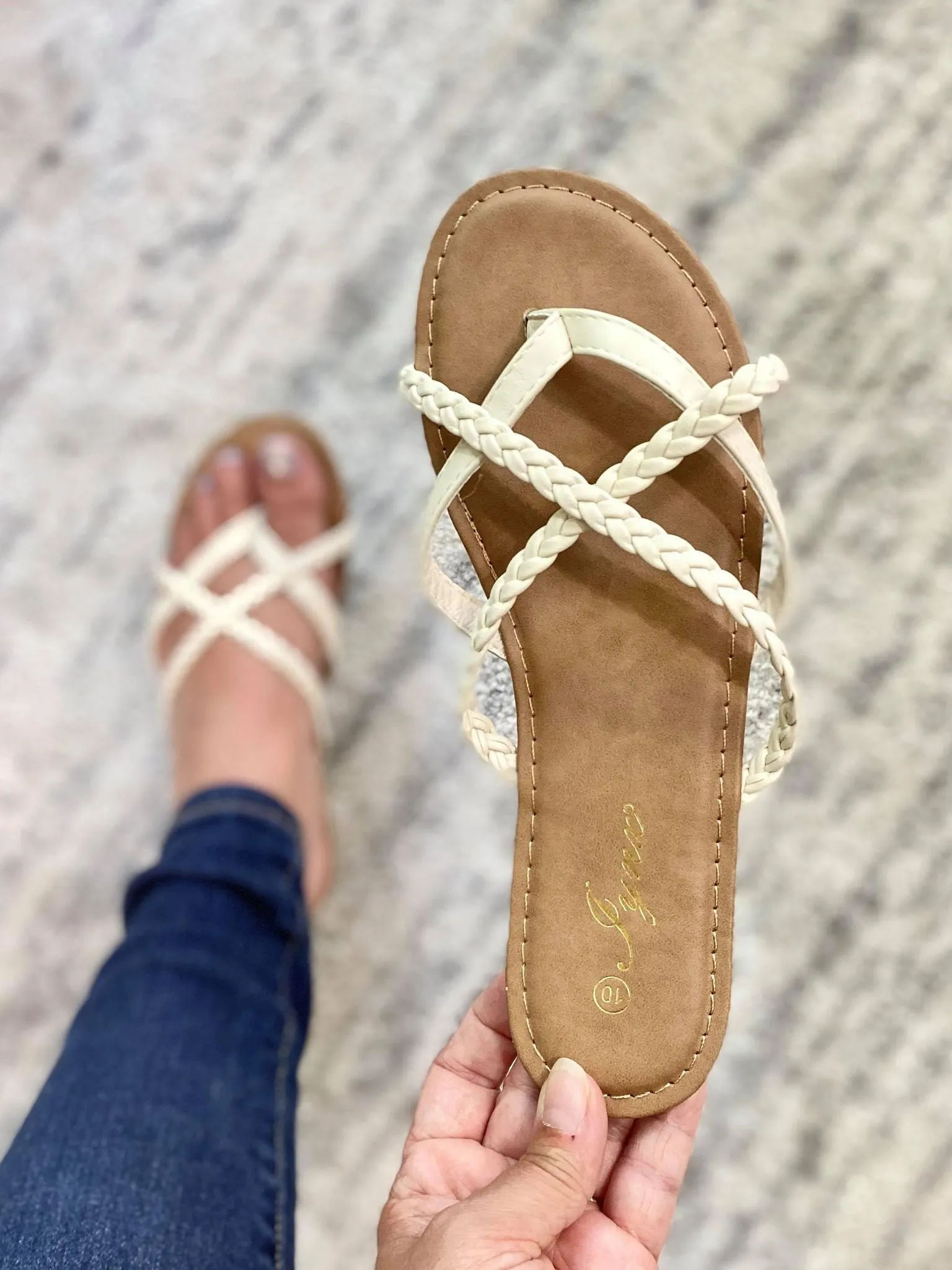 Wear Now Wear Later Beige Sandals