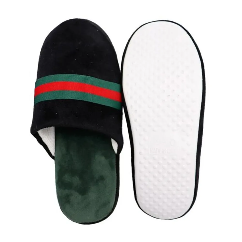 Womens Slippers Stripe Grosgrain Band Foam Sole House Shoe - One Size Fits All